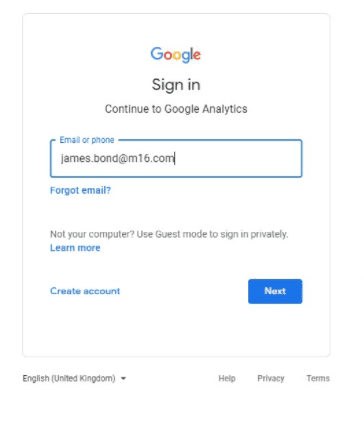 Adding a new Google Analytics User