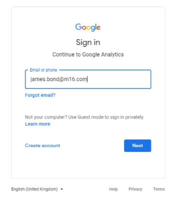 Adding a new Google Analytics User